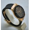 Hublot Classic Fusion Chronograph Rose Gold Black Rubber Strap Watch