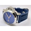 Panerai GMT Blue Rubber Strap Swiss Automatic Watch