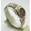 Rolex Datejust Stick Marker Brown Dual Tone Swiss Automatic Ladies Watch