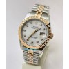 Rolex Date Just Mother Of Pearl White Swiss Automatic Watch