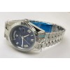 Rolex Day-Date Steel Roman Marking Blue Swiss Automatic Watch
