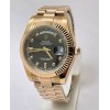 Rolex Day-Date Black Rose Gold Swiss ETA Automatic 2836 Valjoux Movement Watch