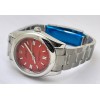 Rolex Oyster Perpetual RED Steel Swiss Automatic Watch