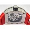 Richard Mille RM 035 Americas Edition Red Strap Swiss ETA 7750 Valjoux Movement Watch