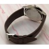 Movado Ultra Slim Steel White Dail Leather Strap Watch