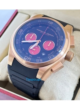 Porsche Design Chronograph Black Rubber Strap Watch 