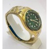 Rolex Submariner Green Full Gold Swiss Automatic Watch