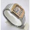 Cartier Santos Horloge Skeleton Rose Gold Bezel Watch