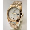 Rolex Day-Date White Rose Gold Swiss Automatic Watch