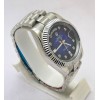 Rolex Day-Date Diamond Mark Blue Steel Swiss Automatic Watch
