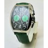 Franck Muller Casablanca Chronograph Green Leather Strap Watch