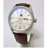 Tag Heuer Carrera Calibre 5 Day-Date Leather Strap White Swiss Automatic Watch