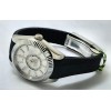 Rolex Sky Dweller Steel White Black Rubber Strap Swiss ETA Automatic Watch