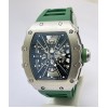 Richard Mille RM 1201 Green Rubber Strap Swiss ETA Automatic Watch