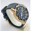 I W C Aquatimer 2000 Rose Gold Black Rubber Strap Swiss Automatic Watch