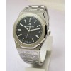 Audemars Piguet Royal Oak Steel Black Swiss ETA Valjoux 7750 Automatic Watch