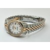 Rolex Datejust White Diamond Bezel Mother Of Pearl Dual Tone Swiss Automatic Ladies Watch
