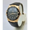 Omega Constellation Rose Gold Black Strap Swiss Automatic Watch