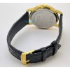 Movado Ultra Slim 2 Gold  Black Leather Strap Watch