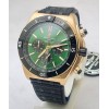Breitling Chronomat B01 42 Green Dial Black Rubber Strap Watch