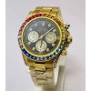 Rolex Cosmograph Daytona Rainbow Jewels Flyback Chronograph Luxury Watch