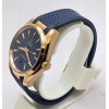 OMEGA SEAMASTER AQUA TERRA ROSE GOLD BLUE RUBBER STRAP LIMITED EDITION SWISS AUTOMATIC WATCH