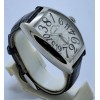 Franck Muller Crazy Hours White Leather Strap Swiss Automatic Watch