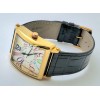 Franck Muller Square Master Rose Gold Color Dreams Leather Strap Watch