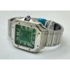 Cartier Santos 100 Steel Green Swiss Automatic Watch