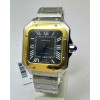 Cartier Santos 100 Dual Tone Black Swiss Automatic Watch