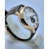 I W C Schaffhausen Portofino DAY-DATE Tourbillon Rose Gold Leather Strap Swiss Automatic Watch