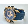Graham Chronometer Blue Rubber Strap Watch