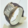 Franck Muller Master Square Full Diamond Leather Strap Watch