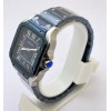 Cartier Santos De Blue PVD Swiss Automatic Watch