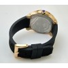 Cartier Calibre De Diver Rose Gold Black Rubber Strap Watch