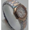 Patek Philippe Nautilus White Diamond Bezel Dual Tone Ladies Watch