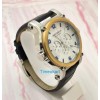 Mont Blanc White Chronograph Leather Strap Watch A